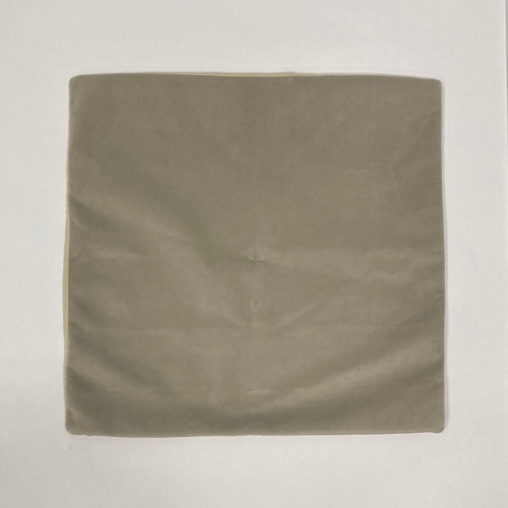 West Elm Gray Velvet Throw Pillow Cover